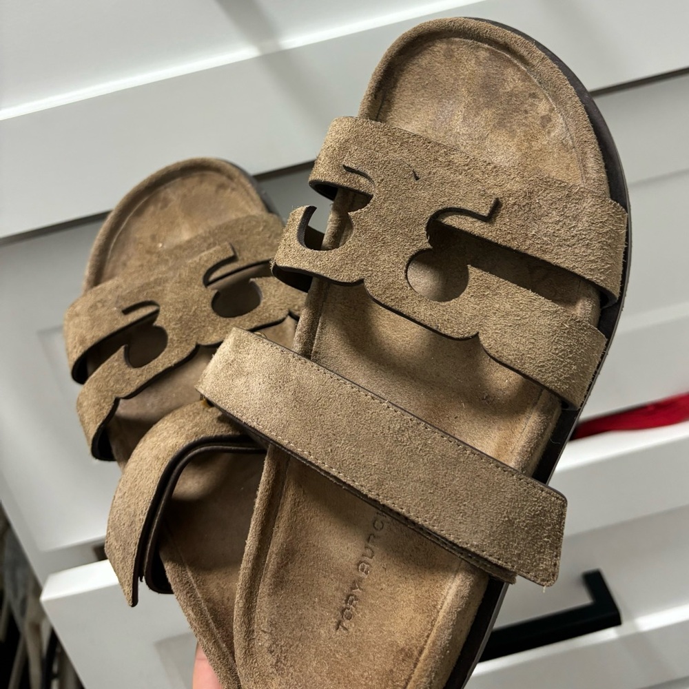 Tan Suede Sandals